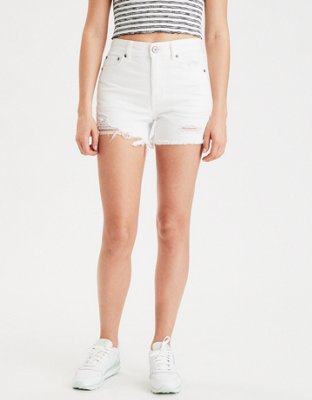 AE High-Waisted Denim Midi Short