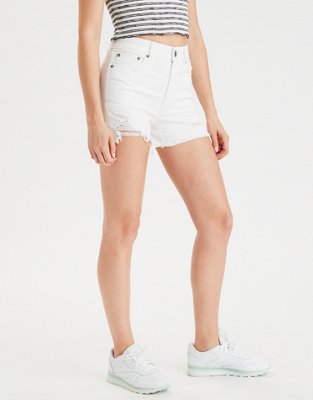 AE High-Waisted Denim Midi Short
