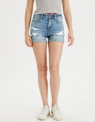 high waisted midi shorts