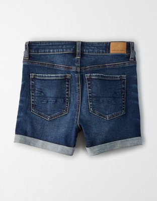 AE High-Waisted Denim Midi Short