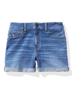 AE Ne(x)t Level High-Waisted Denim Midi Short