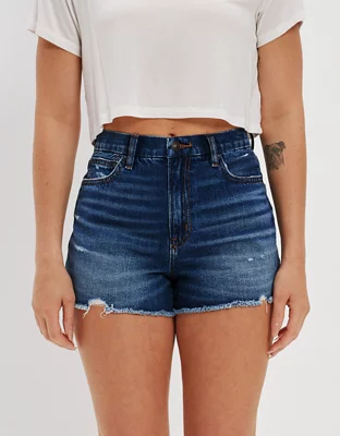 AE Strigid Denim Curvy Highest Waist '90s Boyfriend Short