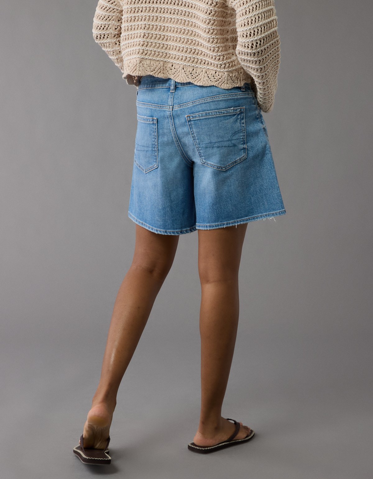 AE 8" Dreamy Drape Stretch Low-Rise Baggy Jort - image 2