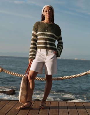 AE 8" Dreamy Drape Stretch Low-Rise Baggy Jort