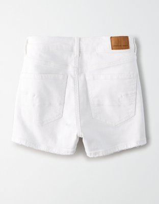 super high waisted white shorts