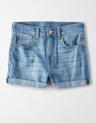 jean shorts with patches