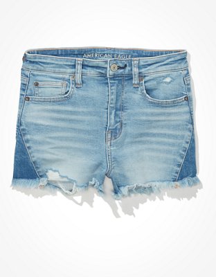 Product  AE Next Level Super High-Waisted Denim Short Short