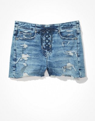 AE Ne(x)t Level Super High-Waisted Denim Short Short