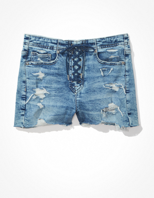 AE Ne(x)t Level Super High-Waisted Denim Short Short