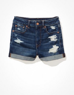 AE Ne(x)t Level Curvy High-Waisted Denim Short Short