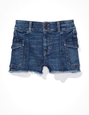 AE Ne(x)t Level Super High-Waisted Denim Short Short