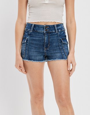 AE Ne(x)t Level Super High-Waisted Denim Short Short