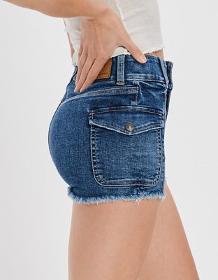 AE Ne(x)t Level Super High-Waisted Denim Short Short