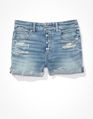 AE Ne(x)t Level Super High-Waisted Denim Short Short