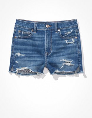 AE Ne(x)t Level Super High-Waisted Denim Short Short