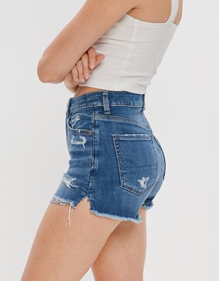 AE Ne(x)t Level Super High-Waisted Denim Short Short