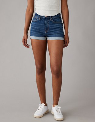 AE Next Level Super High Waisted Denim Short Short