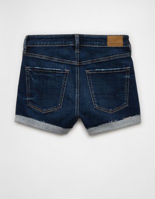AE Next Level Crossover Super High-Waisted Denim Short Short