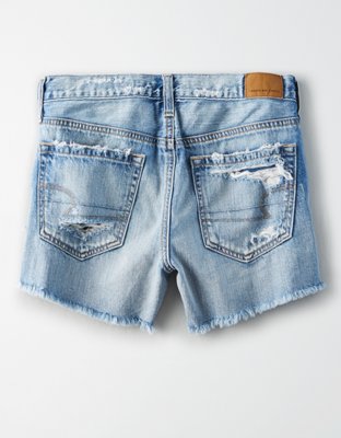 High-Waisted Denim Festival Midi Short