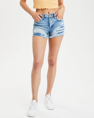 High-Waisted Denim Festival Midi Short