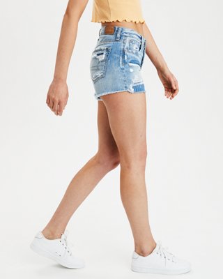 High-Waisted Denim Festival Midi Short