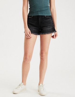 high waisted denim festival shorts