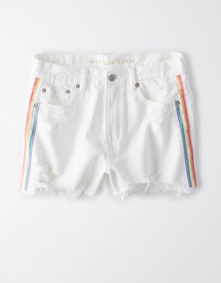 Женские джинсы American Eagle AE Pride Super High-Waisted Denim Festival Short — фото 3