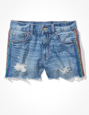 AE Pride Super High-Waisted Denim Festival Short