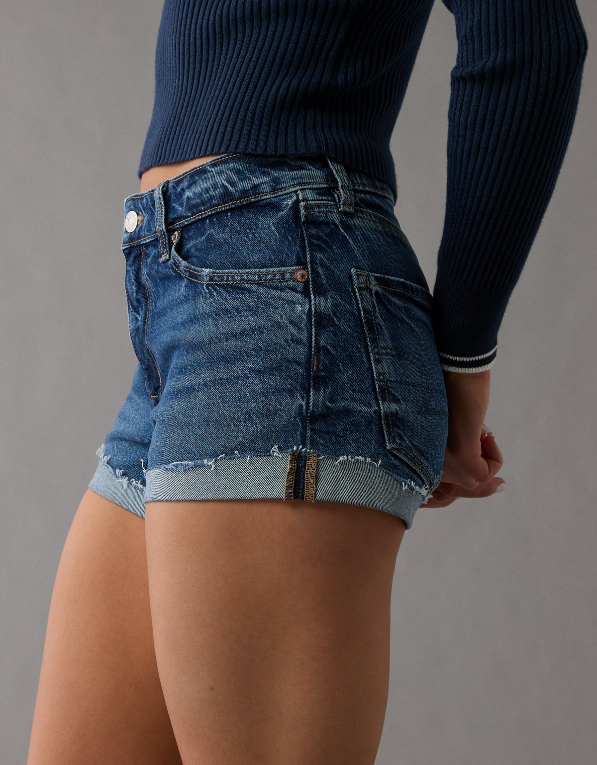 AE Stretch Denim Perfect Shortie - image 5