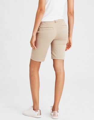 AE Khaki Skinny Bermuda