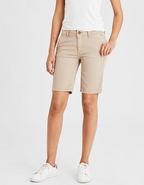 Женские брюки American Eagle AE Khaki Skinny Bermuda