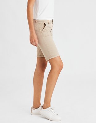 AE Khaki Skinny Bermuda