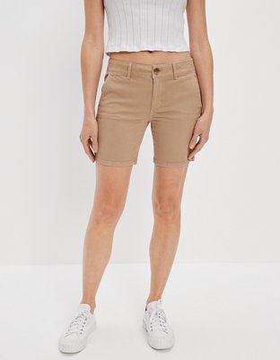 Khaki on sale shorts women