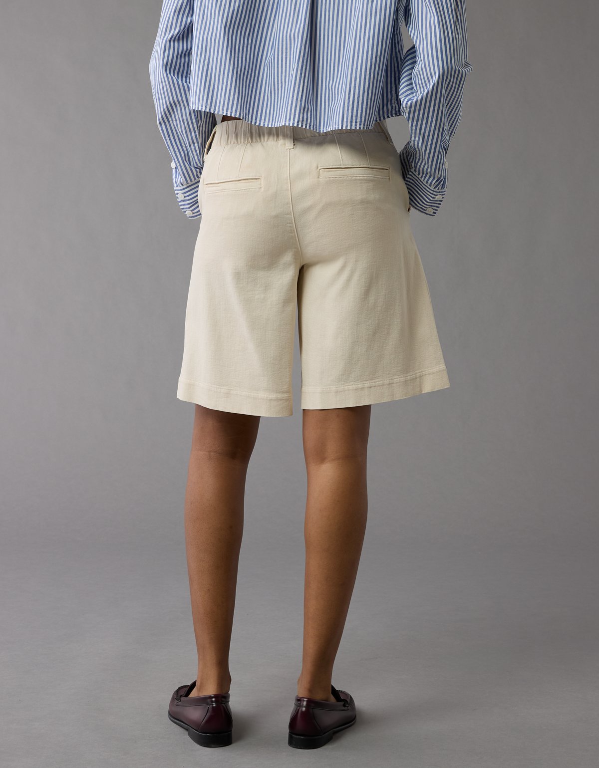 AE 11" Stretch High-Waisted Trouser Short - image 2