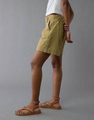 AE Stretch Linen-Blend 8" Trouser Short