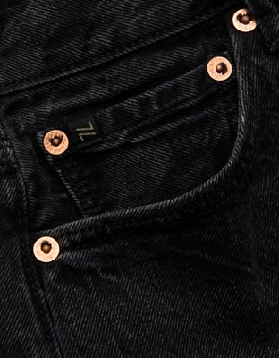 AE77 Premium Super High-Waisted Baggy Bermuda Denim Short