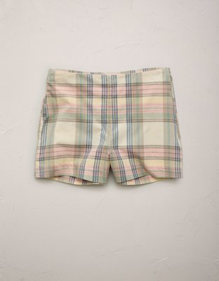 AE77 Super High-Waisted Madras Short