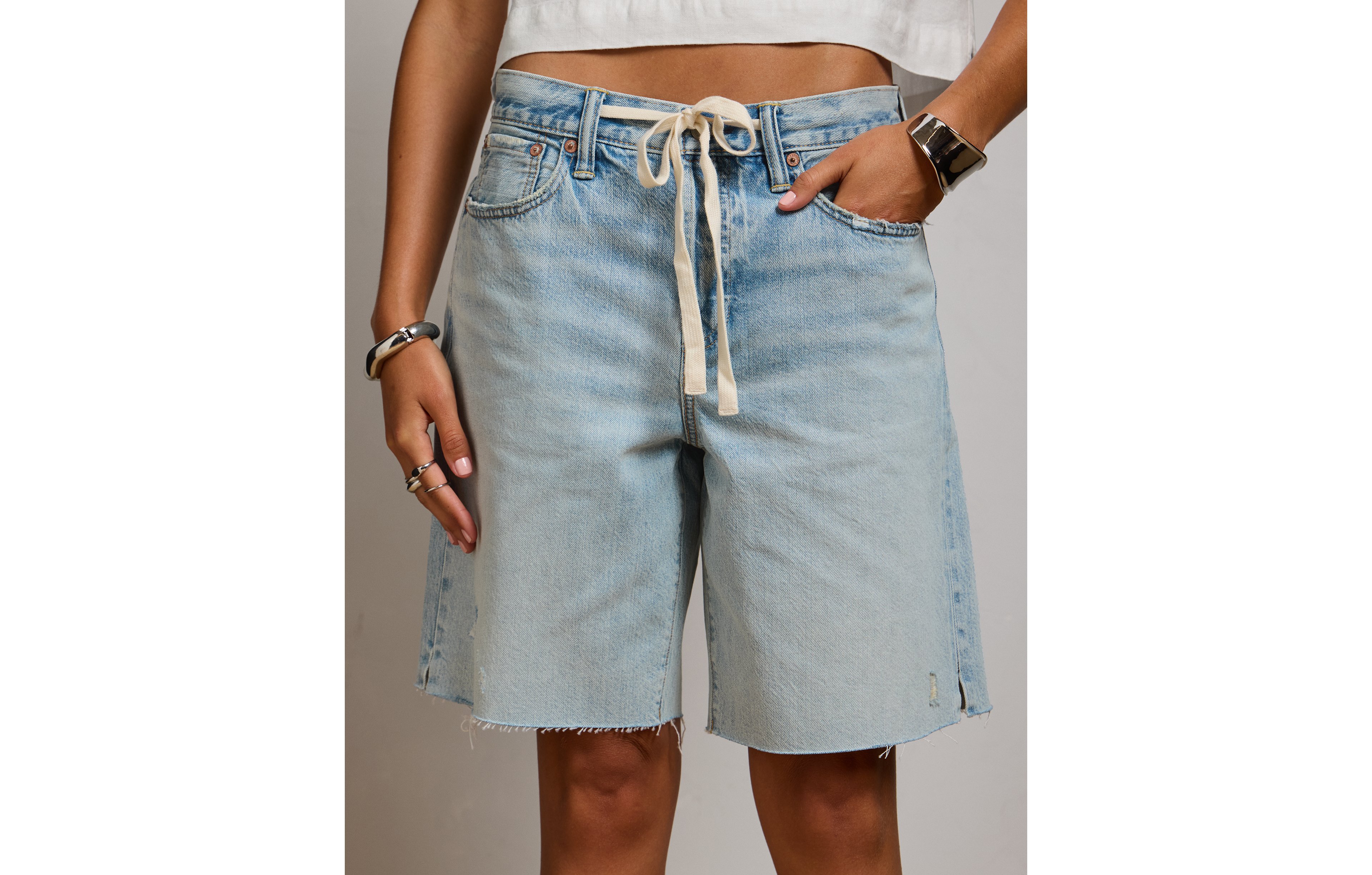 AE77 Baggy Bermuda Denim Short