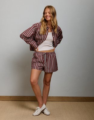 AE77 High-Waisted Poplin Short