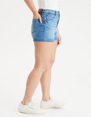 AE Curvy Denim Mom Shorts