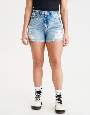 Ae Curvy Denim Mom Shorts