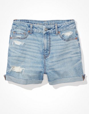 AE Stretch Denim Mom Shorts American Eagle Women's Jean Shorts Size 4 /27