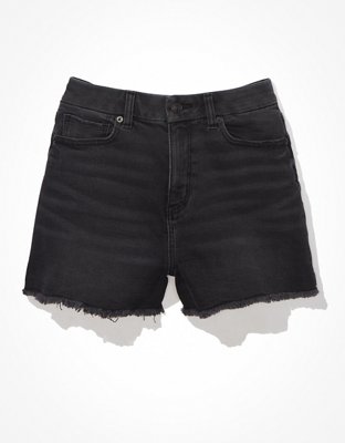 Plus Size Star Bum Denim Mom Shorts