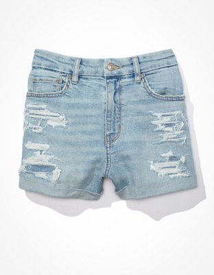 Женские джинсы American Eagle AE Stretch Curvy Denim Mom Short — фото 4