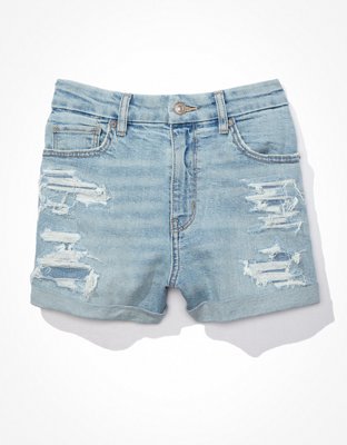 AE Stretch Denim Mom Shorts