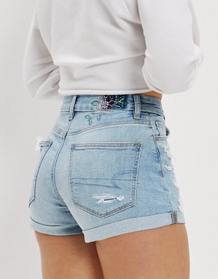 Женские джинсы American Eagle AE Stretch Curvy Denim Mom Short — фото 3