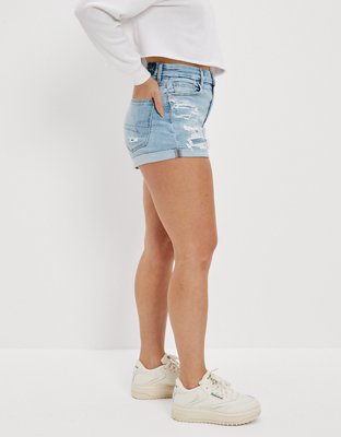 Женские джинсы American Eagle AE Stretch Curvy Denim Mom Short — фото 6