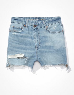 AE Curvy Denim Mom Shorts