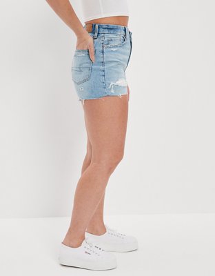 AE Curvy Denim Mom Shorts