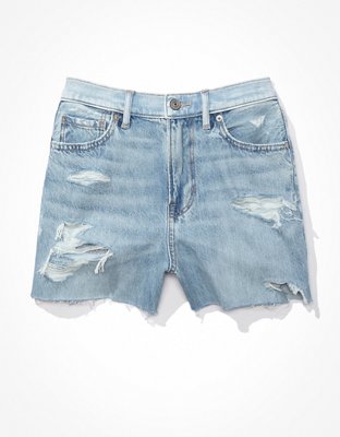 Женские джинсы American Eagle AE Real Good Repurposed Denim Curvy Mom Short — фото 3